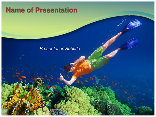Underwater PowerPoint Template