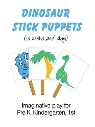 Dinosaur Stick Puppets