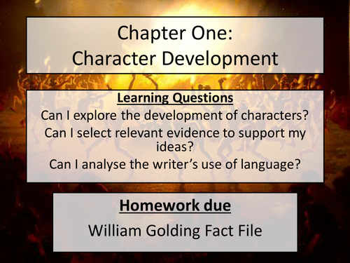 Lord of the Flies Chapter 1 - character development