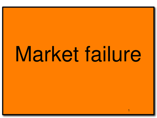 Market Failure