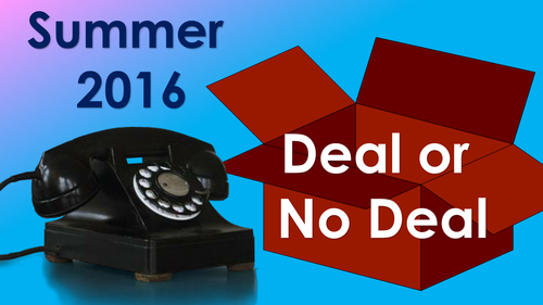 Start of Year Quiz: Deal or No Deal