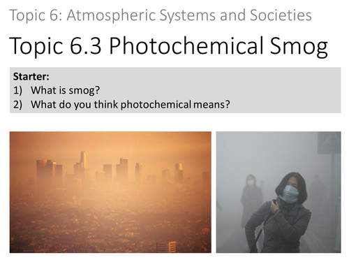 ESS Topic 6: Atmospheric Systems and Societies