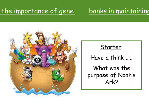 Importance of Gene Banks