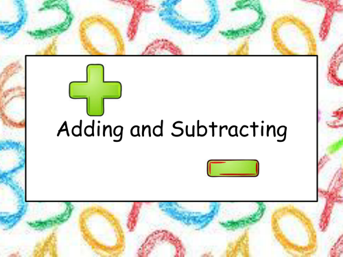 Fun with addition and subtraction - 5 lessons - covering bridging and problem solving