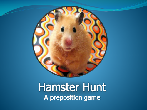 Prepositions of place game - Hamster Hunt