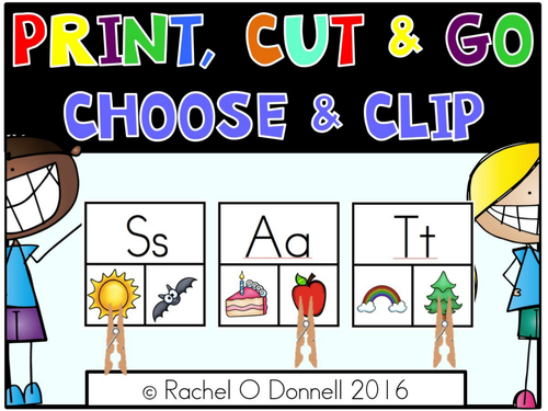 Phonics Center Choose and Clip