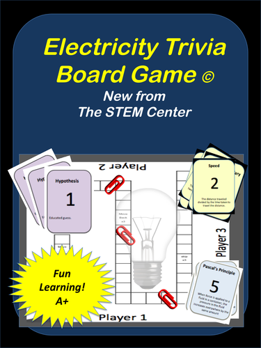 Electricity Trivia Board Game
