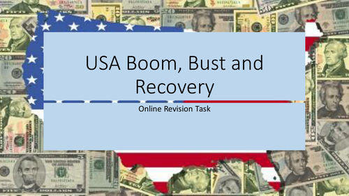 USA Boom, Bust and Recovery Route H New AS/A2 Edexcel revision PowerPoint