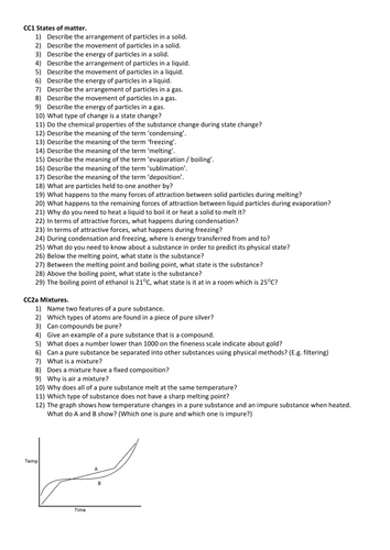 CC1, and CC2  Edexcel New Specification 