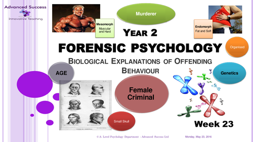 Year 2 Powerpoint Week 23 - Option 3 Forensic - Biological Explanations of Offender Profiling