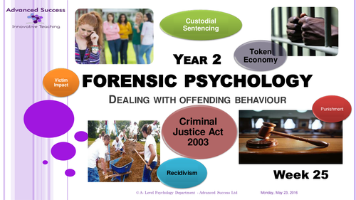 Year 2 Powerpoint Week 25 - Option 3 Forensic - Dealing with offending behaviour