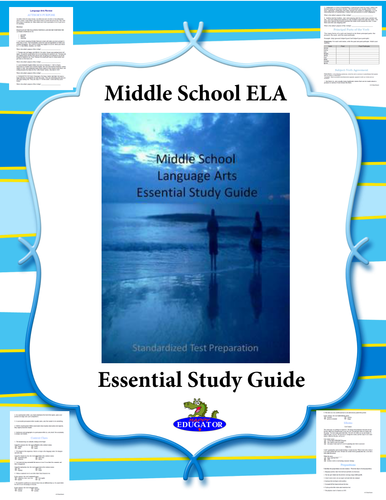 Middle School Language Arts Essential Study Guide