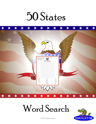 United States Word Search Teaching Resources