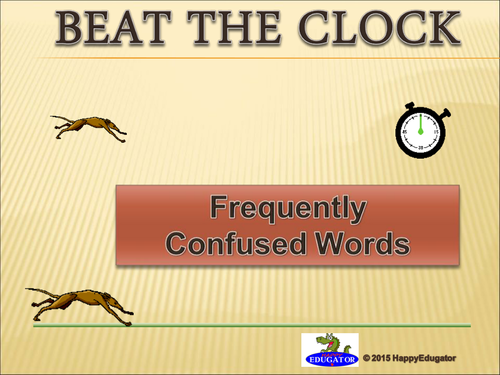 Confusing Words - Beat the Clock Game