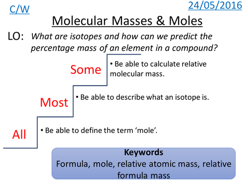 Mole Calculations & Empirical Formulae Worksheet by koali - Teaching