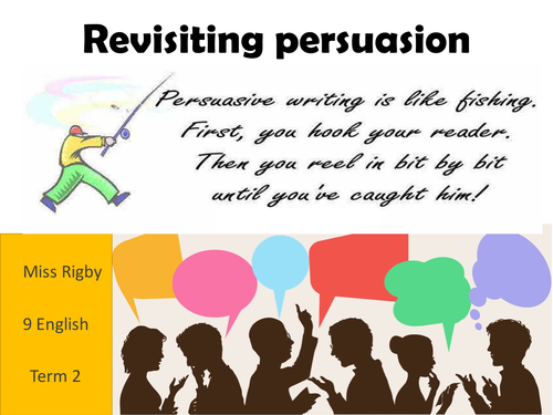 Persuasive writing - genre conventions