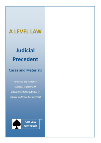 A Level Law Negligence Cases And Materials Aqa And Ocr