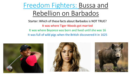 Bussa and Slave Rebellion in Barbados