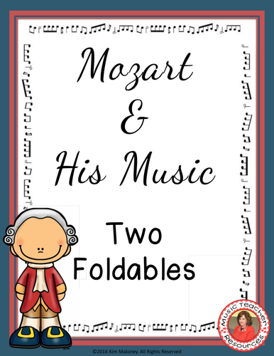 MOZART and His Music Foldables