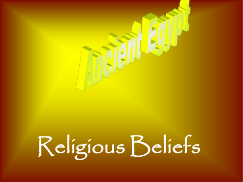 Ancient Egyptian Religious Beliefs