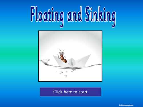 Floating and Sinking Topic Pack