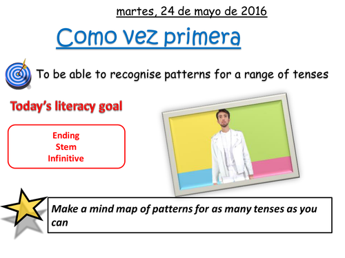 Revising tenses with a song