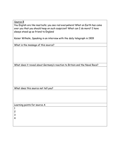 WW1 Causes Arms Race