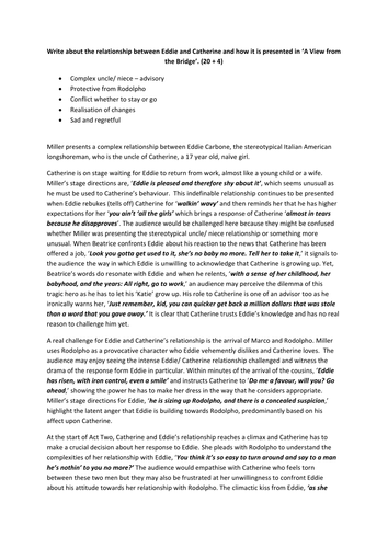 Conflict between eddie and catherine image