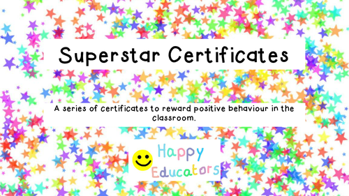 Superstar Certificates 