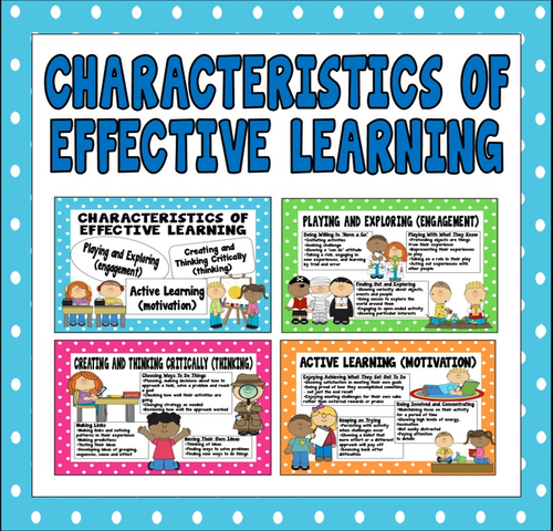 CHARACTERISTICS OF EFFECTIVE LEARNING POSTERS EARLY YEARS TEACHING RESOURCES
