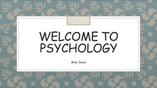 Introduction to A Level / IB Psychology
