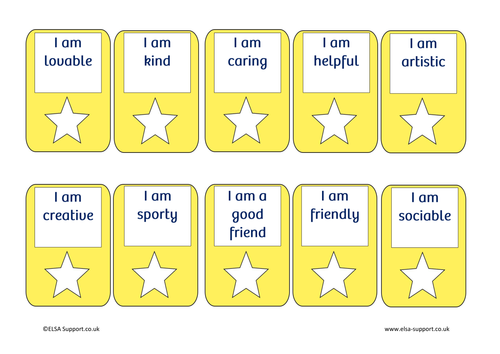 the feel good game self esteem teaching resources