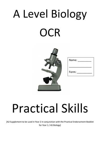 OCR Biology Practical Endorsement (PAG) Supplement for Year 2 / A2 Biology