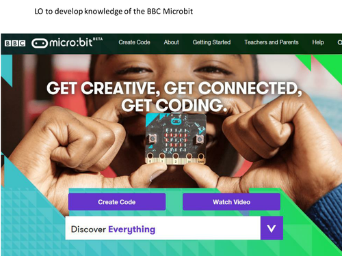 Introductory lesson to the micro:bit