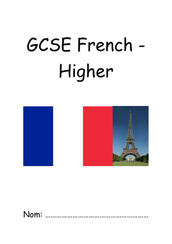AQA French new spec GCSE pupil booklet - Higher