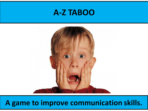A-Z Taboo game 