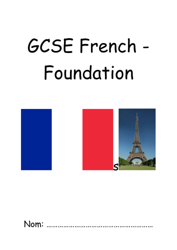 AQA French new spec GCSE pupil booklet - Foundation | Teaching Resources