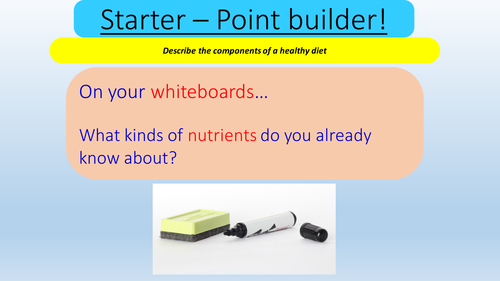 Food and Nutrients - Lesson Presentation