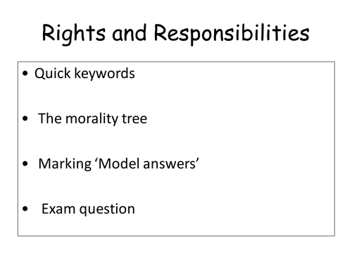 Rights and Responsibilities revision 