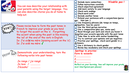 Mark MFL progress with ease with this ready editable template /Wow Now How