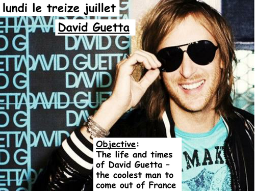 Cultural lesson - David Guetta