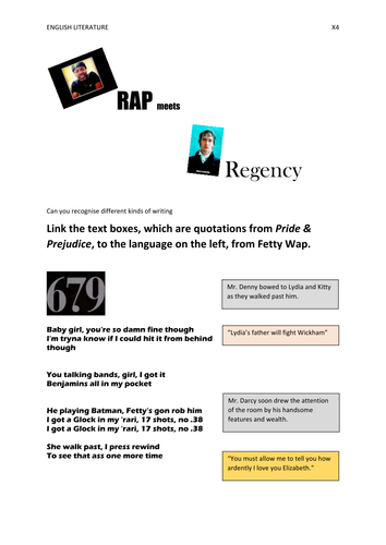RAP meets Regency - Fetty Wap and Pride And Prejudice