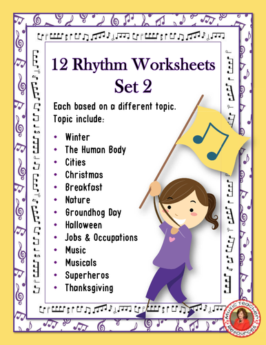 RHYTHM Worksheets Set 2 | Teaching Resources