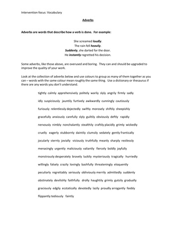 Literacy Resources for Intervention, Cover or Tutor Time