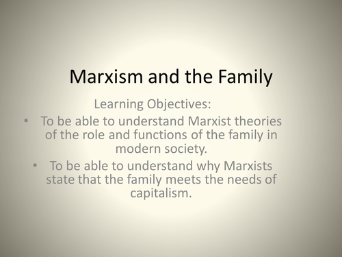 Marxism and the family