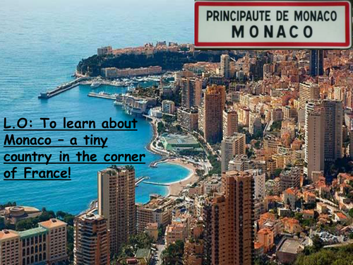 Cultural lesson about Monaco. 