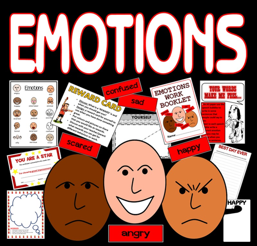 EMOTIONS FEELINGS TEACHING RESOURCES KS1, KS2, KS3 BEHAVIOUR DISPLAY ANGER etc