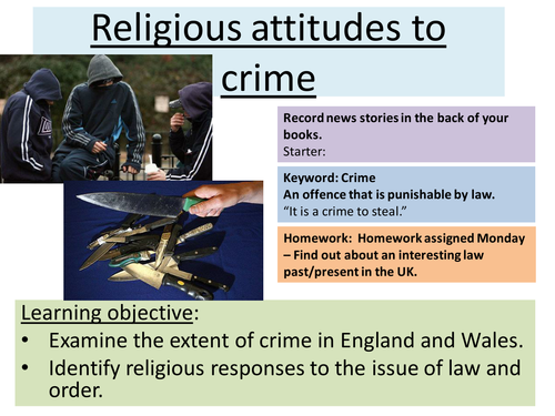 Religious attitudes to crime