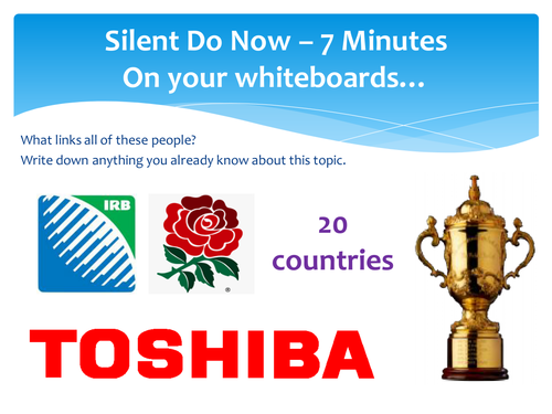 The Geography of the 2015 Rugby World Cup