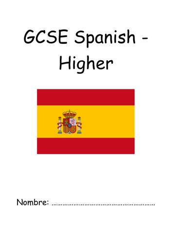 AQA Spanish new spec GCSE pupil booklet - Higher